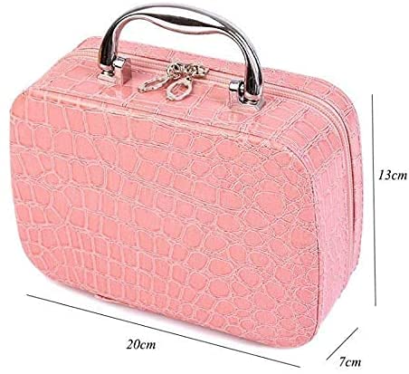 Birud MultiColour Makeup Bag for Women Jewellery Organizer Toiletry Box with Compact Magnifying Mirror for Travel - Image 5