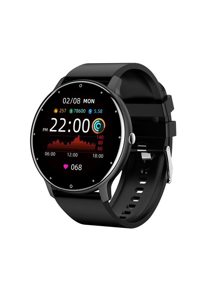 Sport Smartwatch 1.28" Round Display IP67 Waterproof Magnetic Charging/Custom Watch Face/123 Sport Modes Available in Black - Image 1