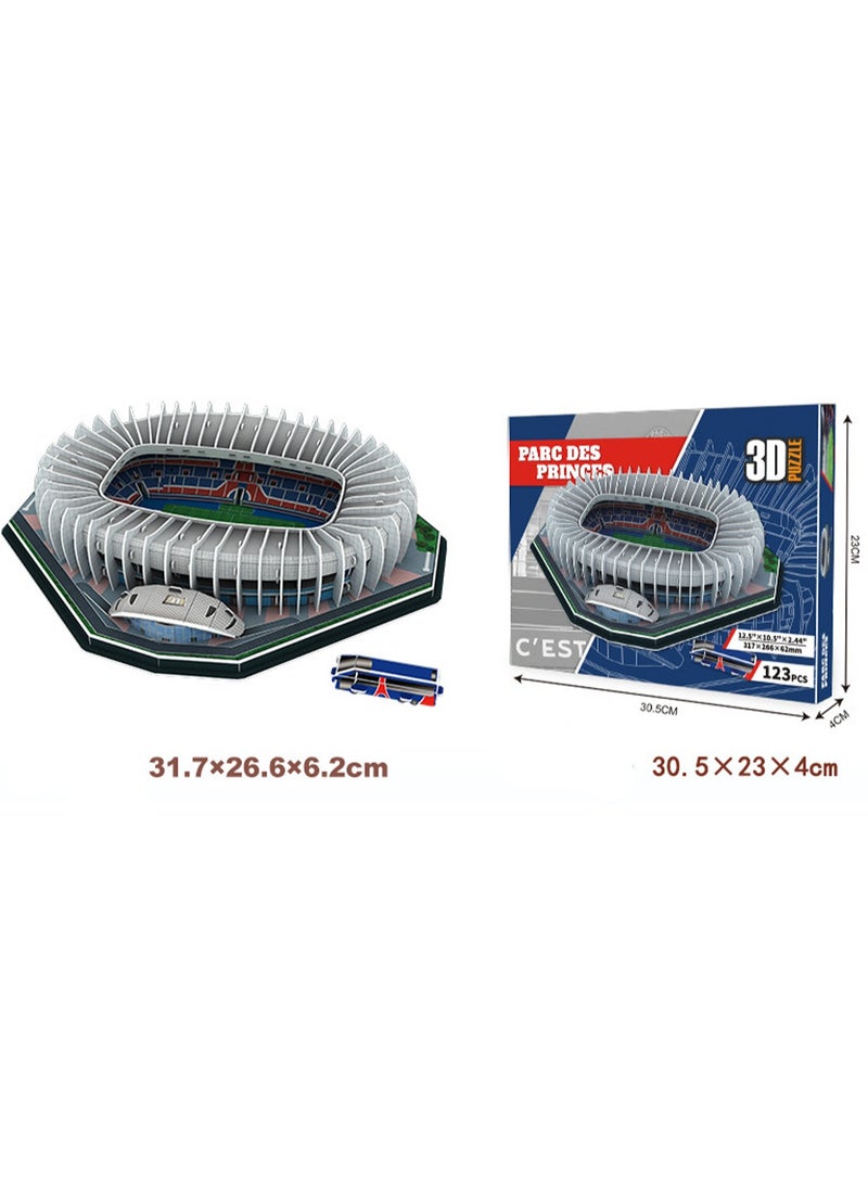 Park Stadium, Classic 3d Football Field Club Stadium Jigsaw Puzzle Toys, Architectural Jigsaw Models, Commemorative Gifts, Handmade Ornaments, - Image 2
