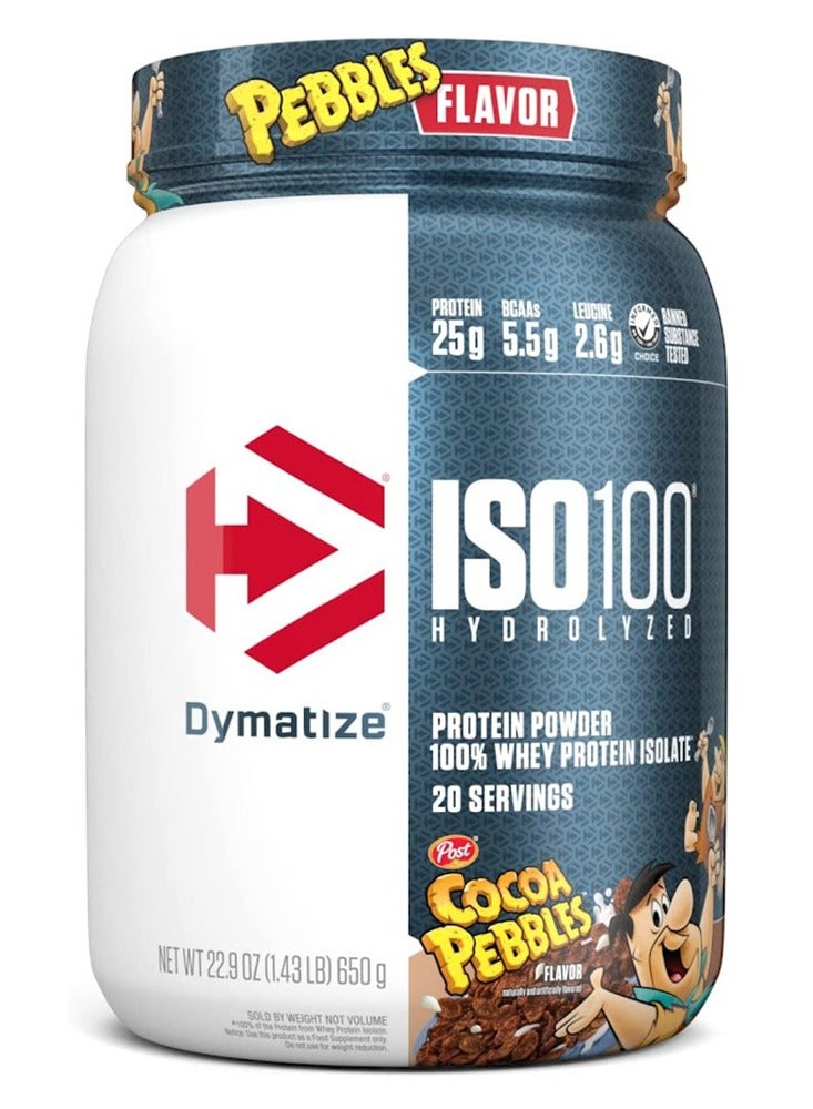 ISO 100 هيدروليز 650 جرام 20 حصة نكهات كاكاو بيبلز