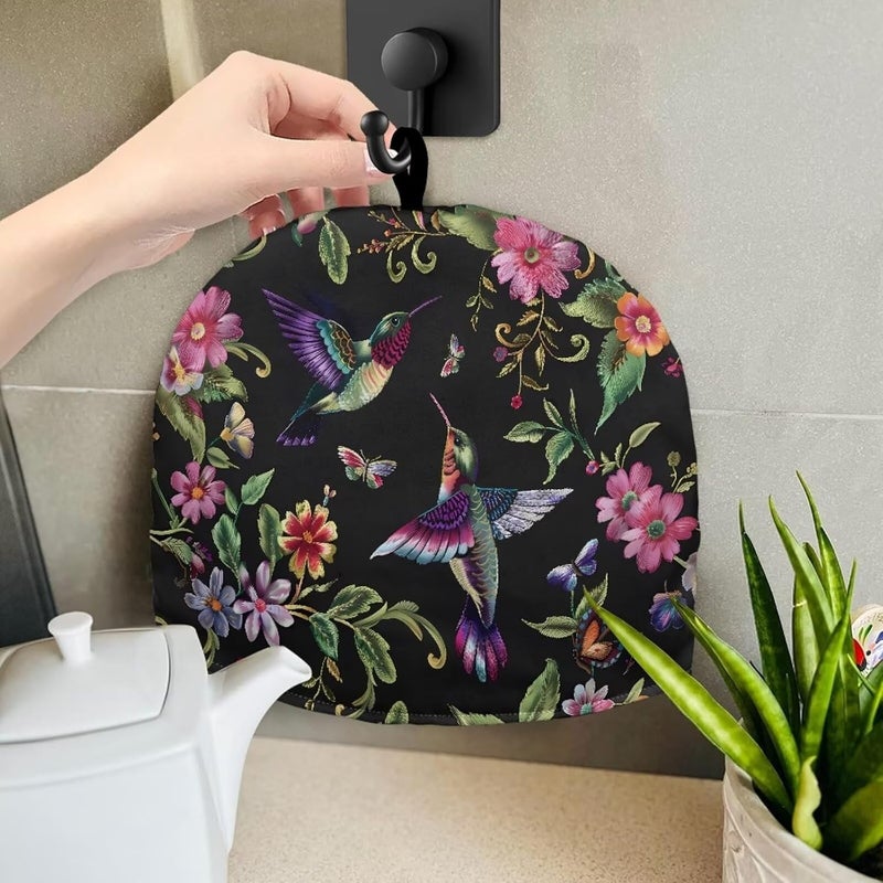 Purple Tea Pot Cover for Keeping Warm Tea Cozy for Teapot Insulated Teapot Cozy Tea Cozies Double Insulated Keep Tea Warm Tea Pot Cozies Teapot Dust Proof Cover Appliance Covers Coffee Maker - Image 4