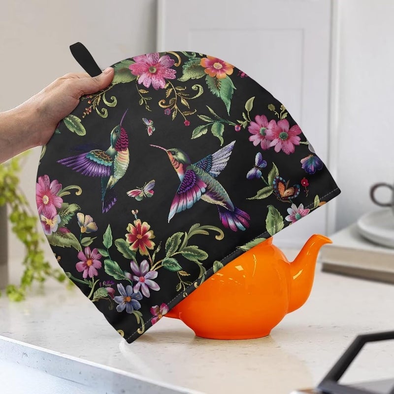 Purple Tea Pot Cover for Keeping Warm Tea Cozy for Teapot Insulated Teapot Cozy Tea Cozies Double Insulated Keep Tea Warm Tea Pot Cozies Teapot Dust Proof Cover Appliance Covers Coffee Maker - Image 3