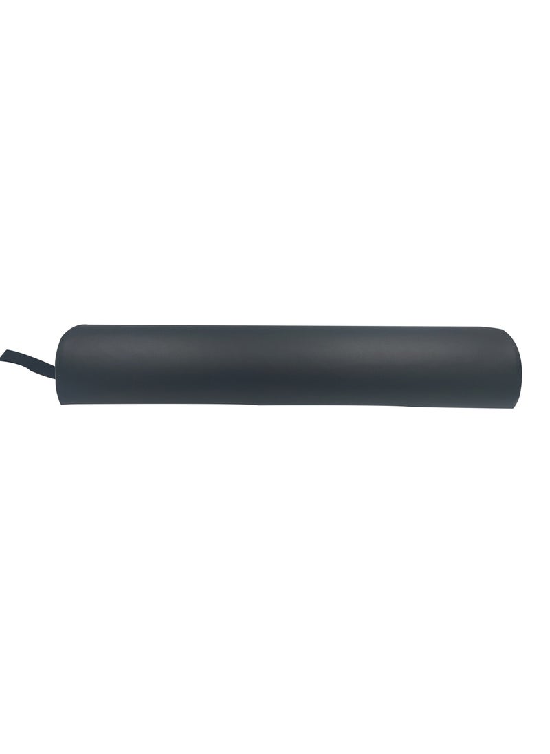MASTER MASSAGE EQUIPMENT Three By Four Medium Round Bolster Black Color, Pu Upholstery, 100% Memory Foam, For Massage Spa Beauty Tattoo Back Pain Relief, Size 15(Width) Cm X 13(Height) Cm X 66(Length) Cm)  - Image 3