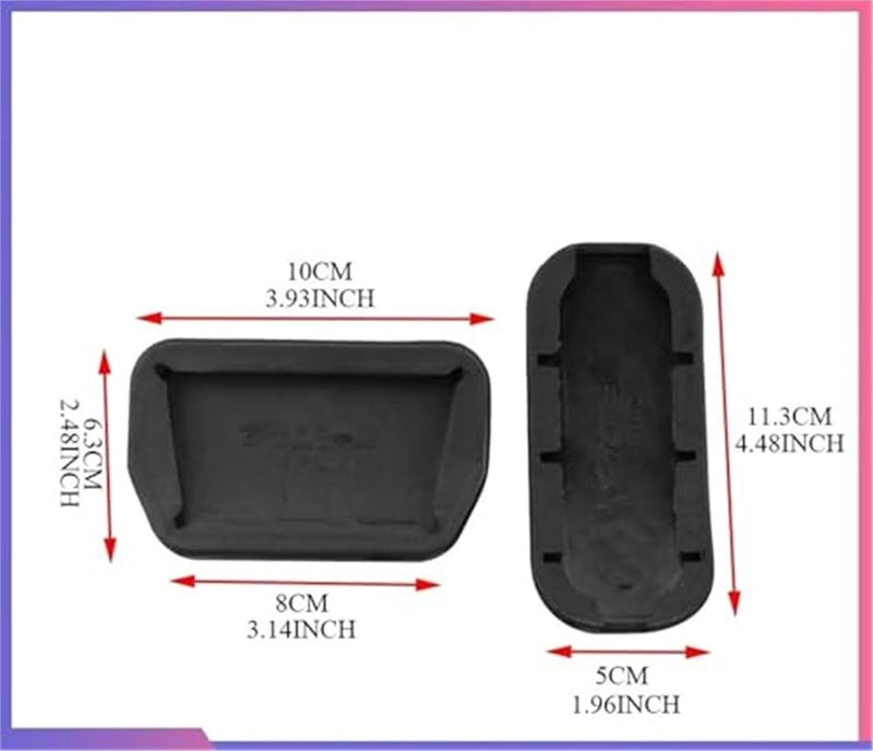 Wivplex Aluminium Alloy Pedal Pads for Toyota C-HR - Image 2