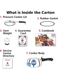Hawkins 1.5 Liters Contura Stainless Steel Pressure Cooker,With Inner Lid Induction Compatible,Silver  - Image 5