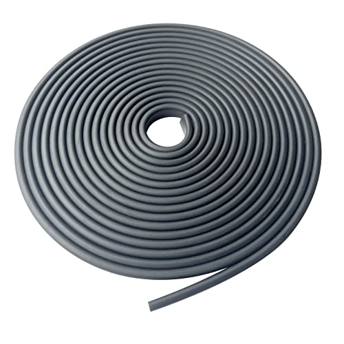 Protalwell Rubber Edge Trim 14 U Channel Edge Trim Edge Protector for Plywood Glasses or Flexiglasses 14 in Flexible U Shaped Gasket Black Color Length 20 Ft - Image 1