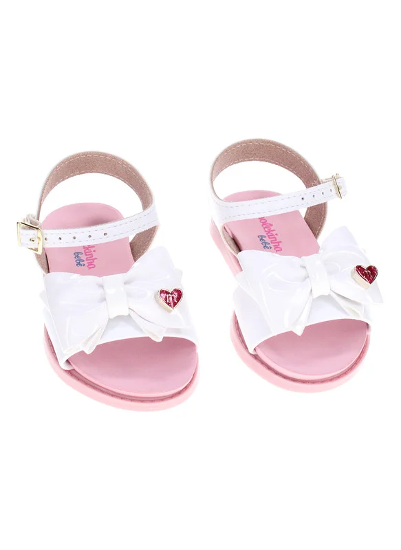 MOLEKINHA Molekinha Infant Girls Sandals White | Made In Brazil