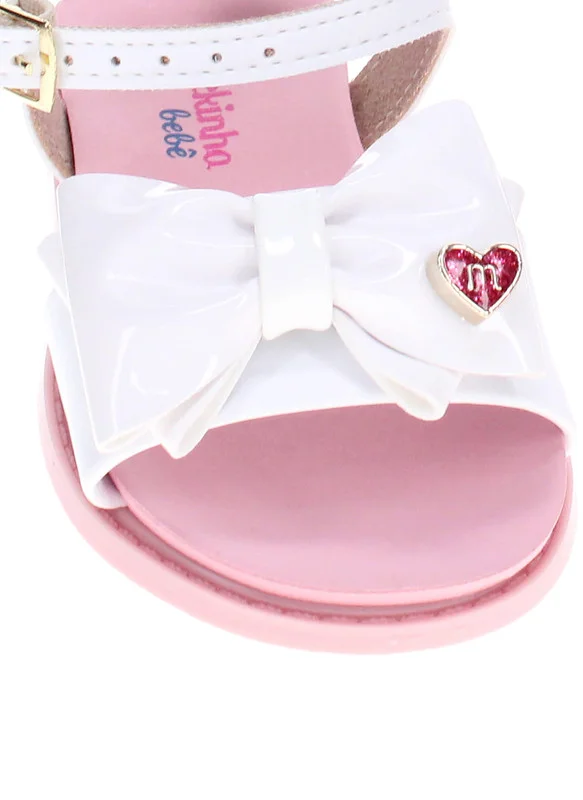 MOLEKINHA Molekinha Infant Girls Sandals White | Made In Brazil