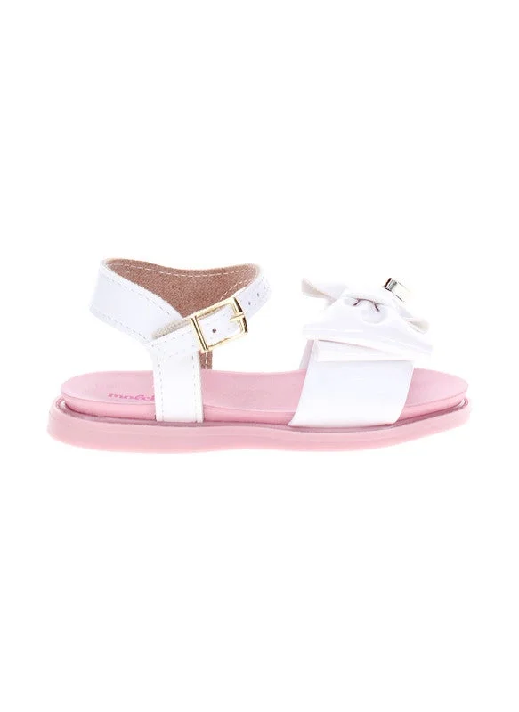 موليكينها Molekinha Infant Girls Sandals White | Made In Brazil
