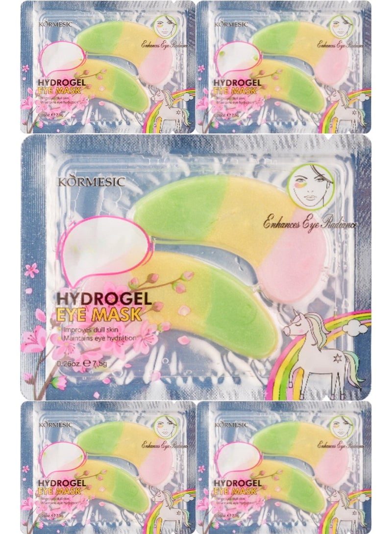 Kormesic 5pcs-قناع العين hydrogel زهرة الكرز 7.5g - Image 1