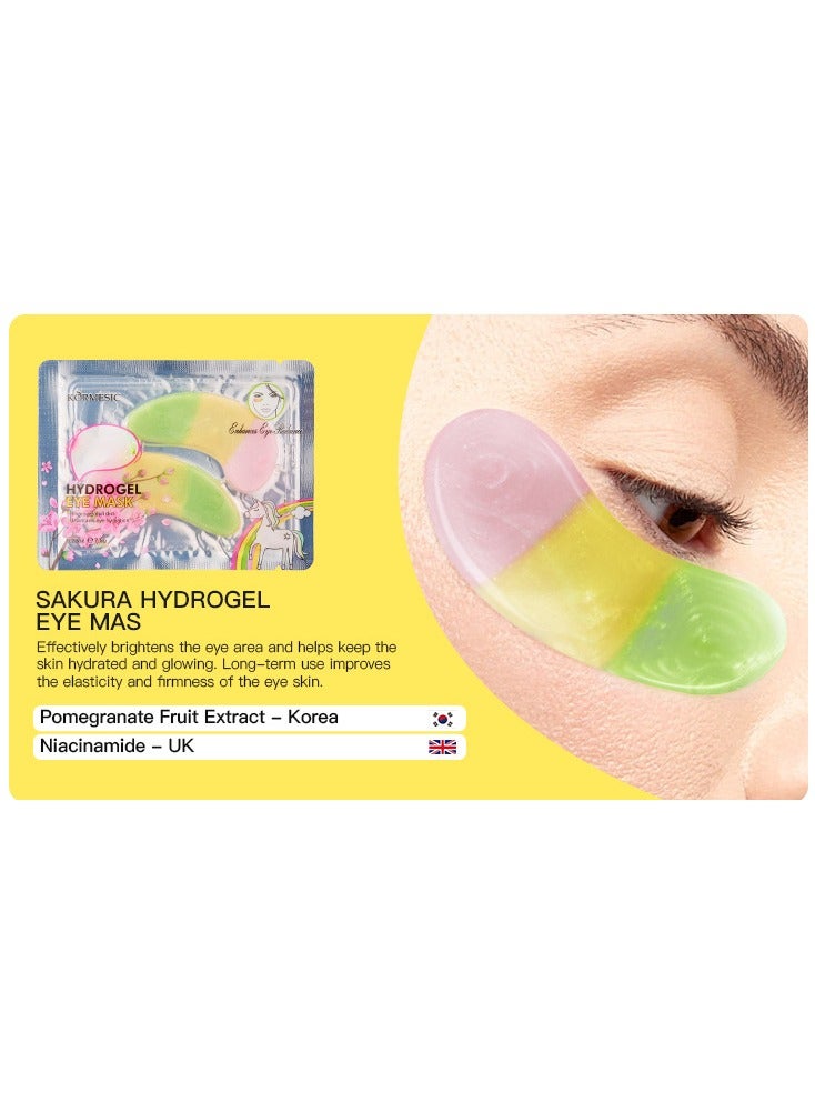 Kormesic 5pcs-قناع العين hydrogel زهرة الكرز 7.5g - Image 3