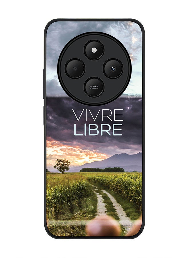 Stylizedd For Xiaomi Poco C75 / Xiaomi Redmi A4 Case,Slim fit Camera Protection, Shockproof Thin Phone cover - Vivre Libre - Image 1