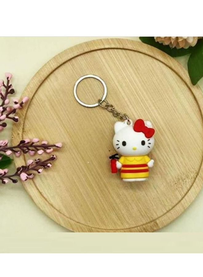 Generic Distinguished cartoon keychain cute accessory Hello Kitty keychain fit car purse and bag cute creative gift 