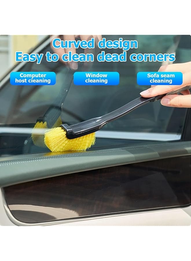 KASTWAVE Car Wheel Rim Wash Brush Set 3Pcs With Long Handles, Durable Soft Bristle Tire & Engine Cleaning Brushes For Auto Detailing, Car, Suv, Truck, Sedan, Easy Scrubbing Tool - Image 4