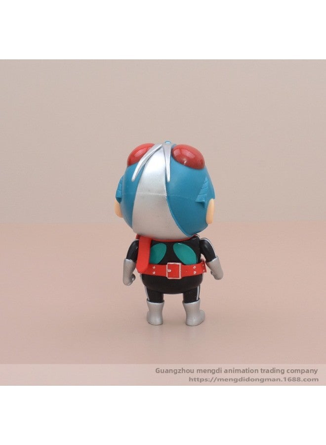 Masked Masked Superman Crayon Cos Help Car Ornaments Model Hand-made Anime Box-Color:Masked Superman Shin - Image 4