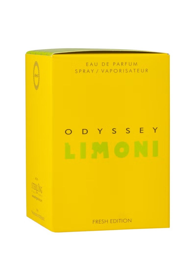 Armaf Perfume Odyssey Limoni Fresh Edition Eau De Parfum 100ml Yellow Perfumes For Men - Image 1