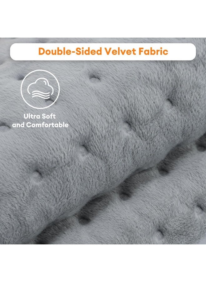 Electric Heating Pad - 12" x 24" Large Heat Wrap with 9 Temperature Levels - Auto Shut-Off & 4 Timer Settings - Machine Washable Microfiber for Daily Pain Relief - Image 4