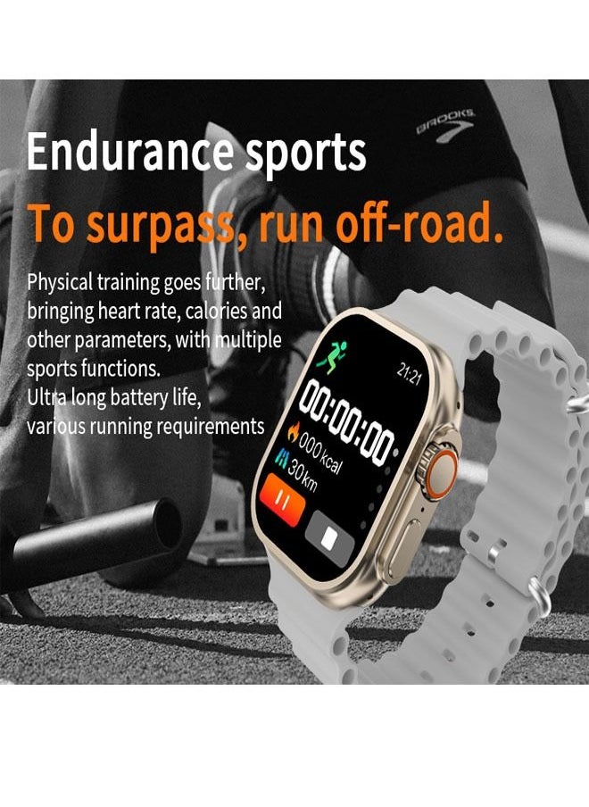 Cool Baby - i8 ULTRA MAX Smartwatch Series 8 Full Screen Quick Response Call Feature For Android and IOS Systems Grey - Image 1
