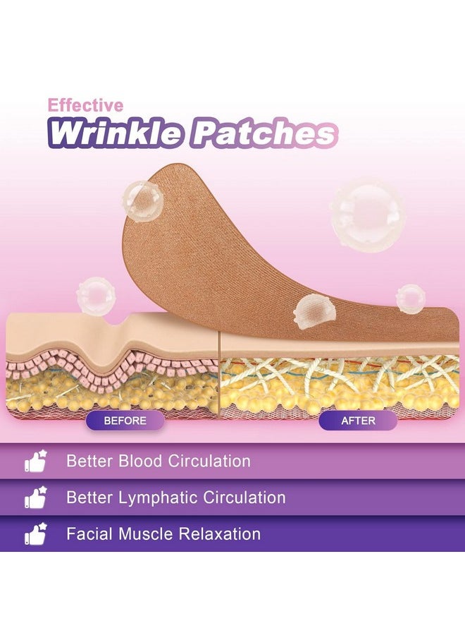 Sfuchin Sfuchin Wrinkle Patches, 160 PCS Face Tape, Pre Cut Kinesiology Full Face Tape for Wrinkles, V Line, Forehead, 11's, Frown, Eye, Lip - Neck Wrinkle Pads, Overnight Used High Elastic Facial Tape  - Image 3