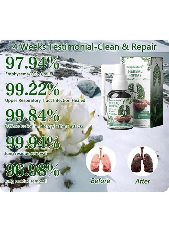 Generic Googeer Herbal Lung Cleanse Mist - Respinature Herbal Lung Cleanse Mist, Powerful Lung Support, Respinature Herbal Spray, Herbal Mist for Lung Discomfort  - Image 2