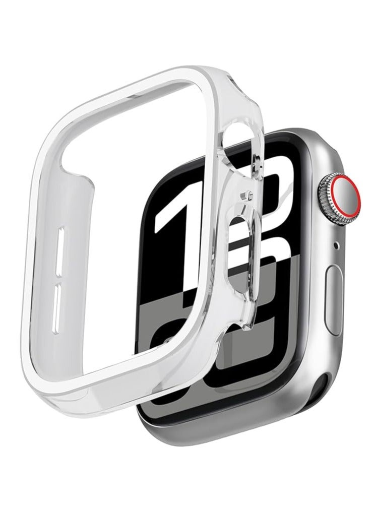 Shockproof Case for Apple Watch Series 10 46mm, Slim Fit Case with Hard PC Frame and All-Around Edges [No Screen Protector] clear  - Image 2