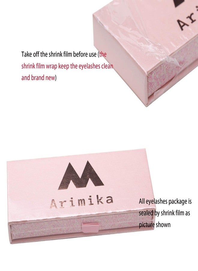 Arimika Clear Band Fluffy 3D Mink False Eyelashes- Round Wispy Natural Lashes with a Medium Dramatic Look - Image 4