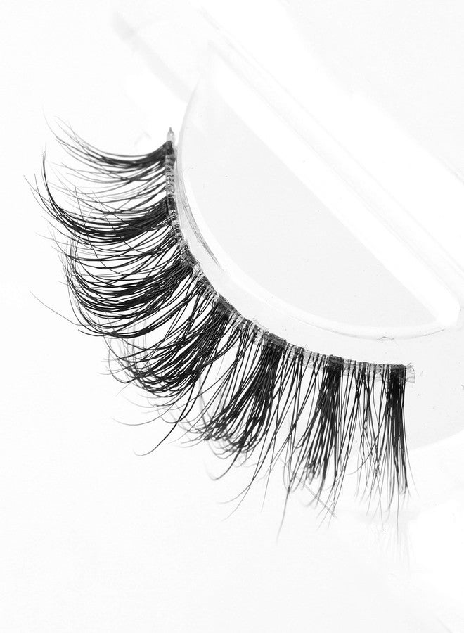 Arimika Clear Band Fluffy 3D Mink False Eyelashes- Round Wispy Natural Lashes with a Medium Dramatic Look - Image 5