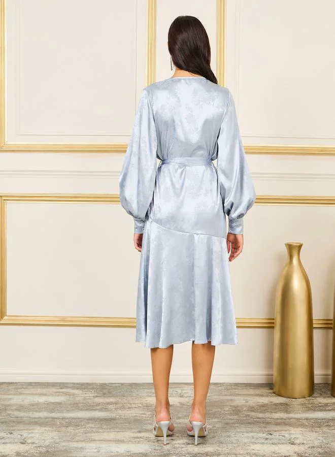 Styli Satin Midi Dress