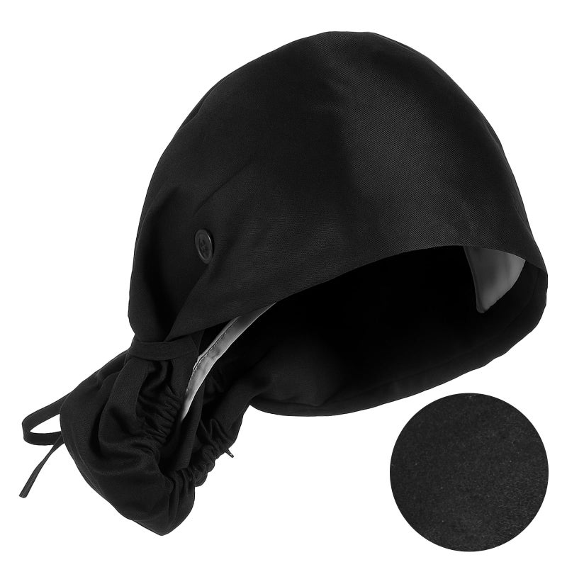 ElevateTech Working Cap with Button Adjustable Scrub Cap Sweatband Nurse Hat Women Ponytail Bouffant Caps Medical Surgical Hat for Women and Men Black - Image 1