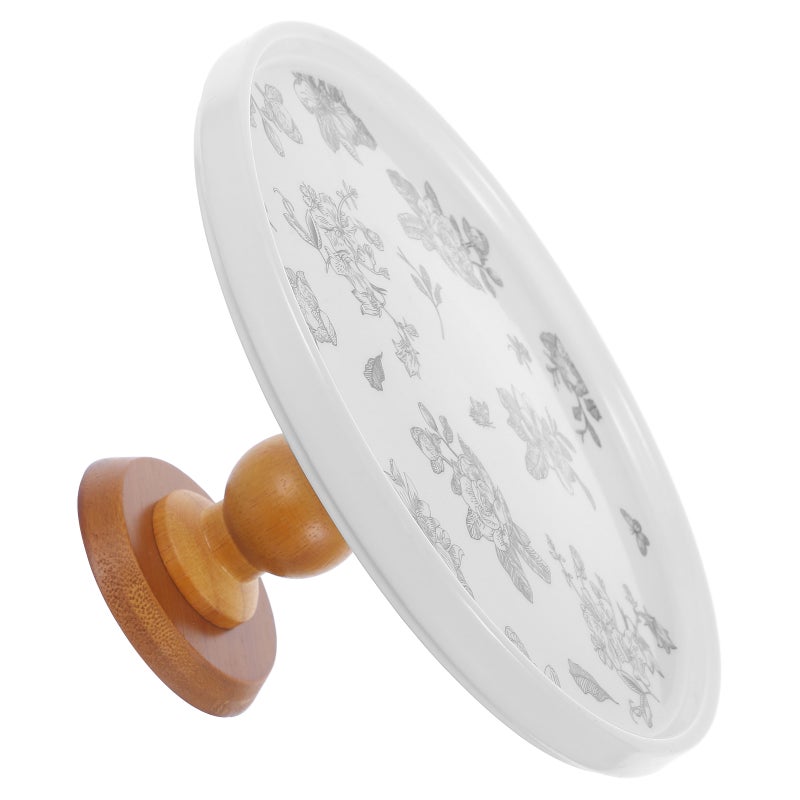 Vintage Wedding Cake Stand Chocolate Candy Display Plate Salad Cupcake Snack Tray - Image 1