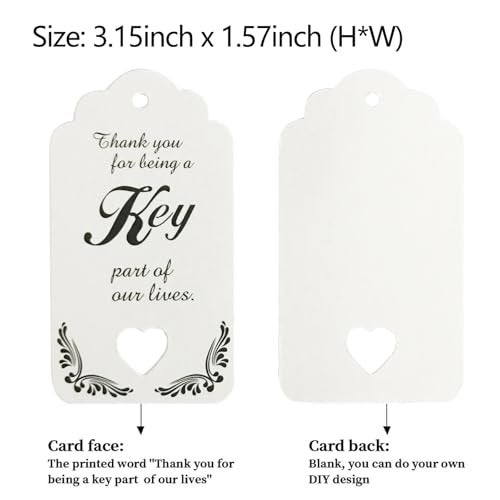 WODEGIFT 50 PCS Key Bottle Openers,Bridal Shower Favors,Rustic Wedding Favors,Gifts,Decorations or Souvenirs for guests Bulk ,Bridal Shower Party Favors with Card Tag and Chains (Gold) - Image 5