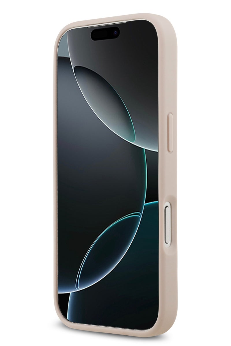 GUESS iPhone 17 Pro Max MagSafe Case 4G PU Leather With Round Patch & Classic Logo / Magsafe Compatible / Ultra Slim / lightweight design / Easy Installation - Pink - Image 5