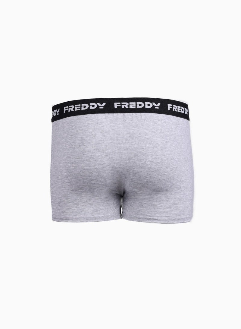 FREDDY Men’s Sports Boxers 3-Pack Grey | Comfortable Men’s Underwear, Breathable Boxer Shorts for Men - Image 3
