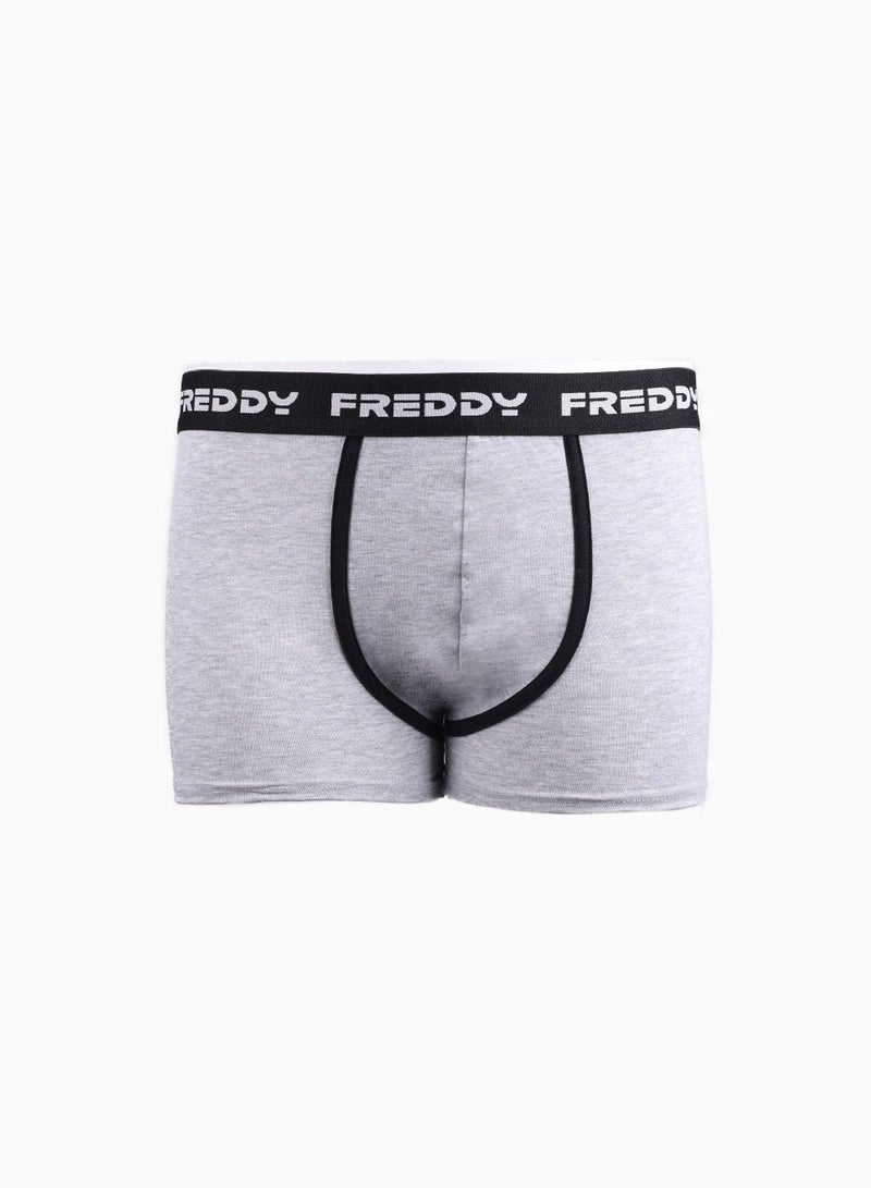 FREDDY Men’s Sports Boxers 3-Pack Grey | Comfortable Men’s Underwear, Breathable Boxer Shorts for Men - Image 2