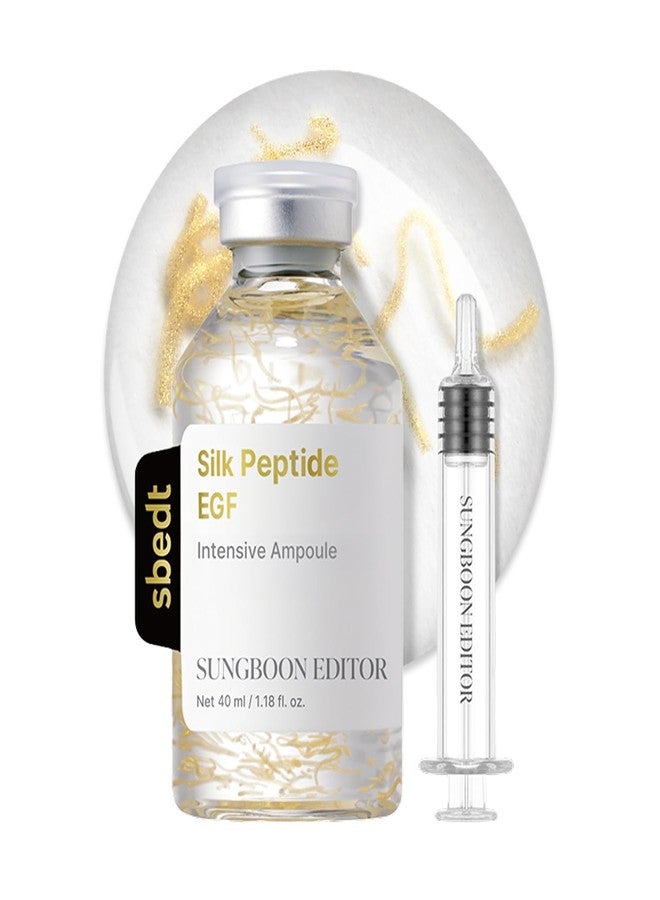 SUNGBOON EDITOR Glow Intensive Deep Collagen Silk Peptide EGF Ampoule, Copper Peptides Serum for Face with Multi Peptides, Hydrating Korean Skincare Facial Serum for Smooth-Looking Skin, 1.35 fl oz - Image 1