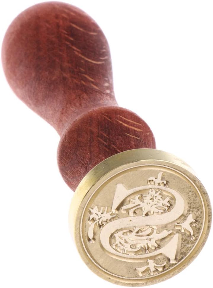 klarakoClassic Initial Wax Seal Stamp Alphabet 26 Letter AklarakoZ Vintage DIY Stamps klarakoS, 25mm - Image 1