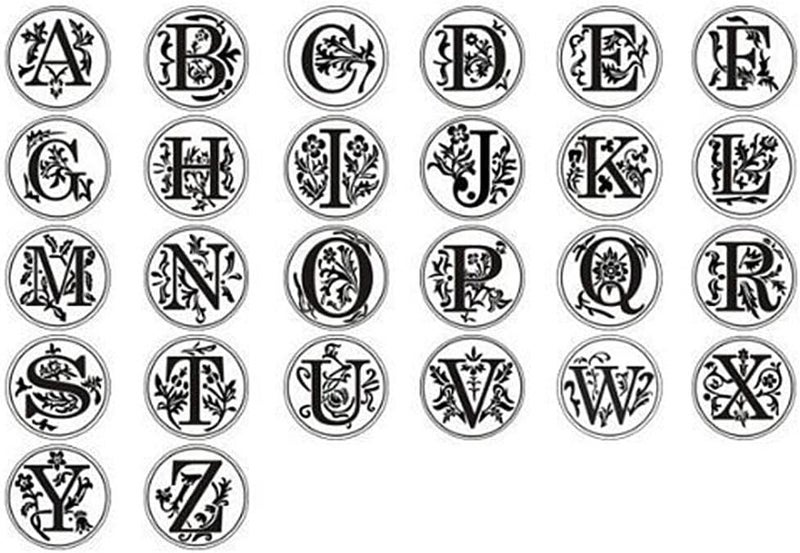 klarakoClassic Initial Wax Seal Stamp Alphabet 26 Letter AklarakoZ Vintage DIY Stamps klarakoS, 25mm - Image 5