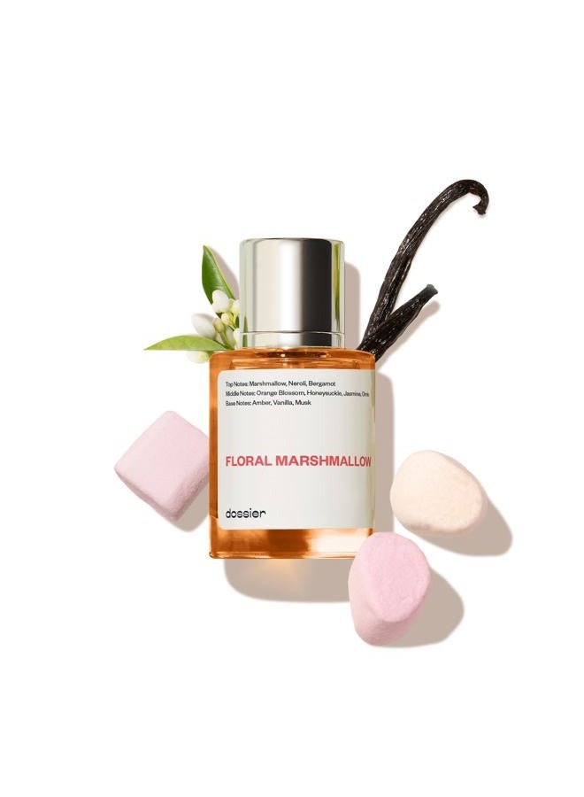 Dossier عطر - مارشميلو الزهور - مستوحى من عطر كيليان "لا تكن خجولاً" - عطر فاخر - نقي ومركب - خالي من البارابين - نباتي - أنثوي - للنساء - عطر 1.7 أونصة سائلة (بخاخ 50 مل) - Image 1