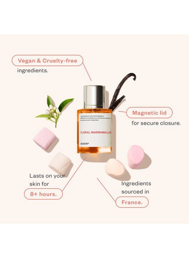 Dossier عطر - مارشميلو الزهور - مستوحى من عطر كيليان "لا تكن خجولاً" - عطر فاخر - نقي ومركب - خالي من البارابين - نباتي - أنثوي - للنساء - عطر 1.7 أونصة سائلة (بخاخ 50 مل) - Image 2