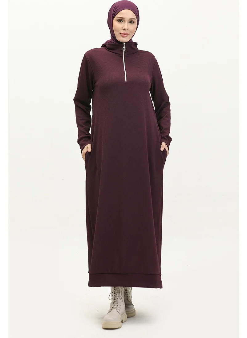 سيفا ميرفي Turtleneck Sports Dress 0282-02 Purple