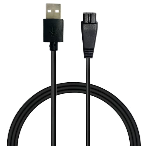 Upix USB Syska Trimmer Charging Cable 1 Meter (3.2 Feet), Compatible Only for Syska Trimmer, Shavers, Body Groomers (Match Cable Port before Ordering, Check Images) (Works with 5V USB Adapter Only) - Image 1