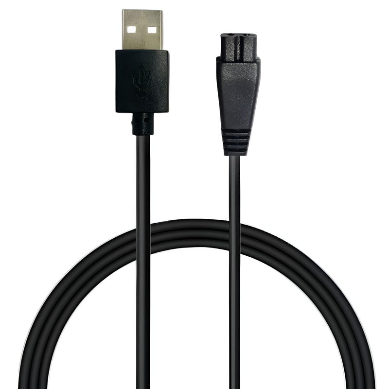 Upix USB Syska Trimmer Charging Cable 1 Meter (3.2 Feet), Compatible Only for Syska Trimmer, Shavers, Body Groomers (Match Cable Port before Ordering, Check Images) (Works with 5V USB Adapter Only) - Image 2