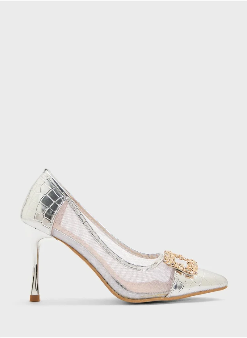 بي ار High Heel Pointed Pump