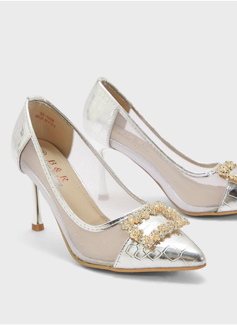 BR High Heel Pointed Pump  - Image 4