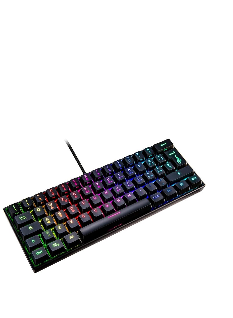 SureFire Kingpin M1 60% Mechanical Gaming Keyboard Italian, Gaming Keyboard Small & Mobile, RGB Keyboard with Lighting, 100% Anti-Ghosting Keys, Italian Layout QWERTY - Image 5