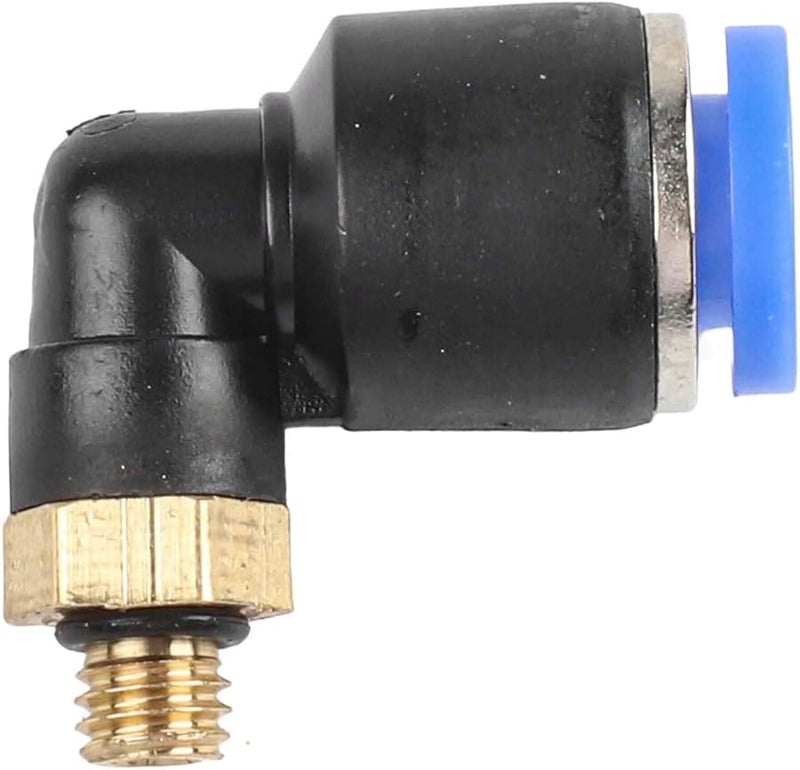 PL6 M5 تركيب كوع هوائي 360 درجة قابل للدوران دفع للاتصال نحاس بلاستيك موصل ملولب لأنابيب الهواء مقاوم للتسرب عالي الضغط - Image 5