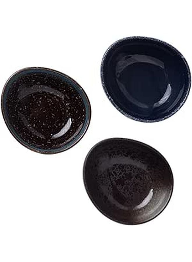 Japanese Style Ceramic Noodle Bowls Set of 3 300ml Porcelain Ramen Soup Bowls Random Color - Image 1