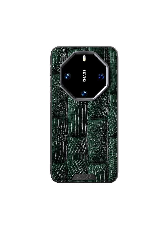 erorex Case For Huawei Mate 60 RS Ultimate ABEEL Beast Pattern 6D Micro-Embossed Genuine Leather Phone Case - Image 2