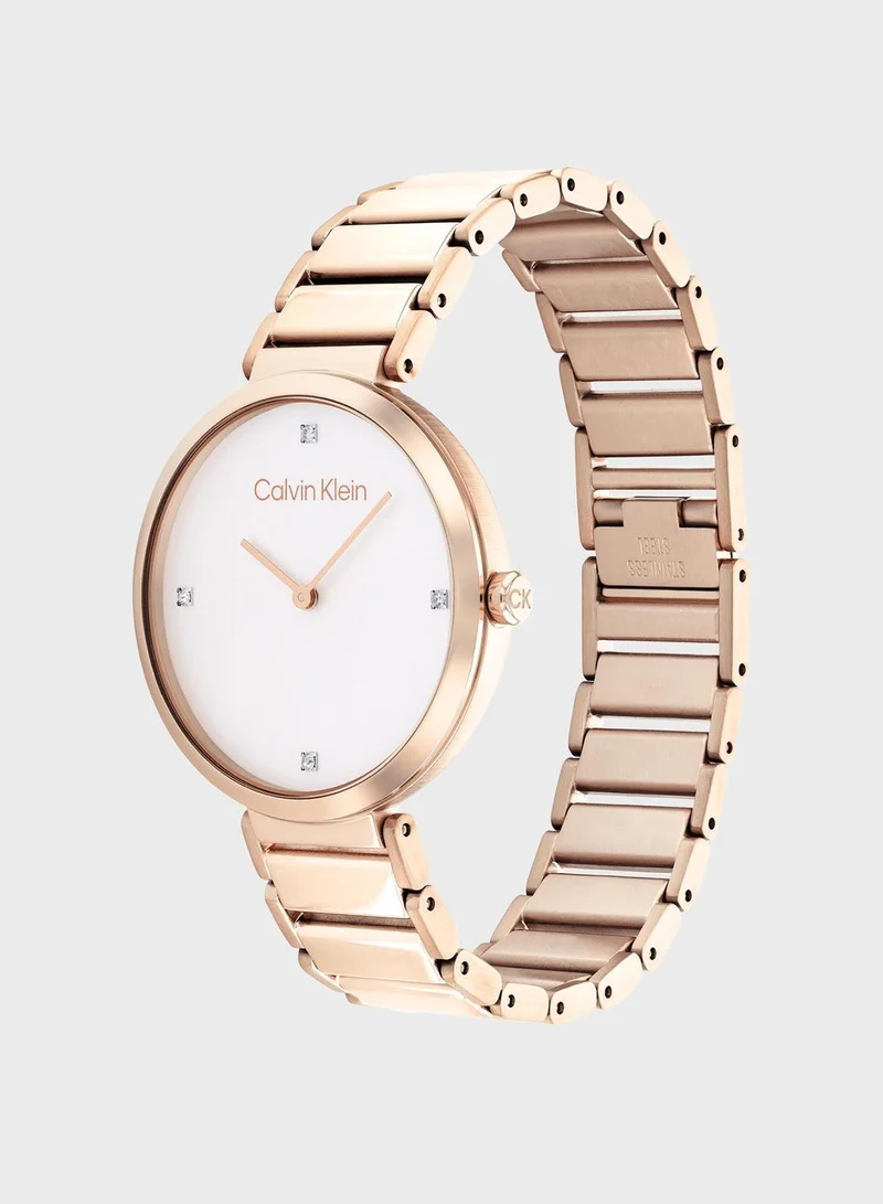 CALVIN KLEIN Minimalistic T Bar Analog Watch