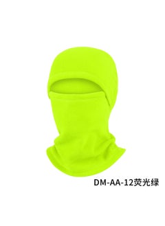 Winter Cycling Warm Balaclava Multi-use Neck Gaiter Fleece Sport Headwear DM-AA-12 fluorescent green